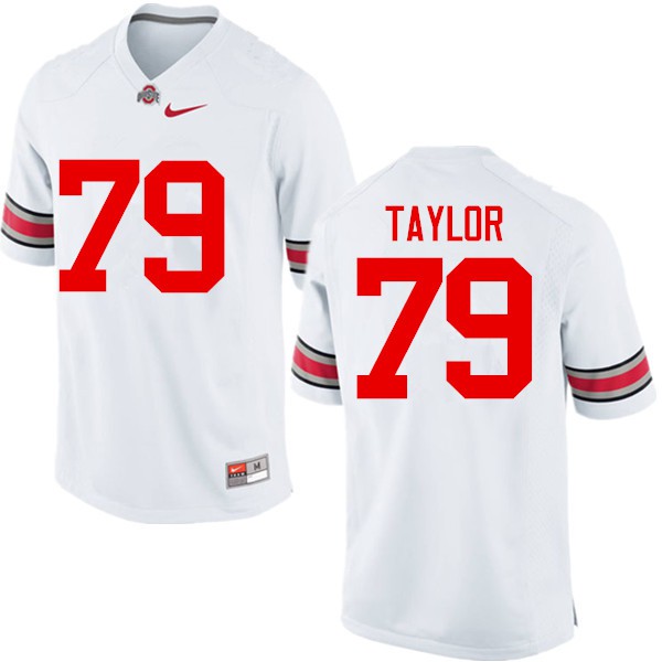 Ohio State Buckeyes #79 Brady Taylor Men Stitched Jersey White OSU68836